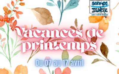 Vacances scolaires de printemps : demandez le programme du PIAJ !